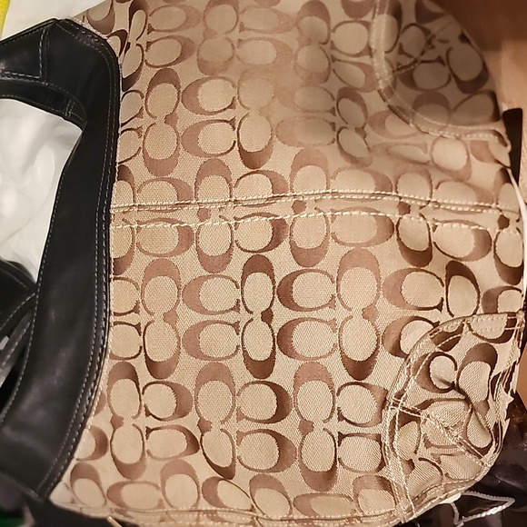 Pre-loved Large Coach Saddle Bag purse w/ Dustbag - Picture 8 of 11